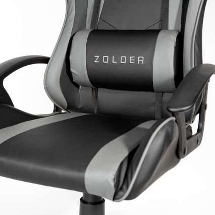 Gaming stol VARR Zolder črna/siva
