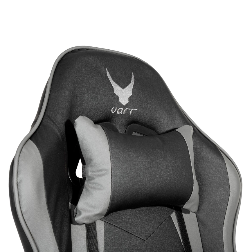 Gaming stol VARR Zolder črna/siva
