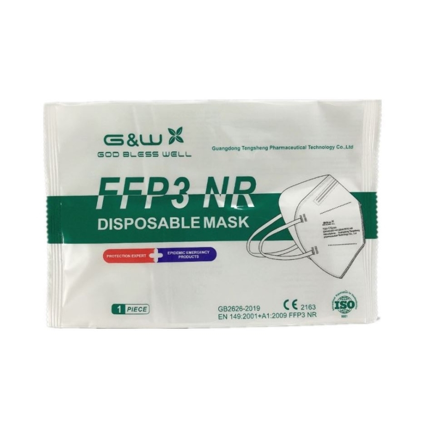 G&W™ GDGP3 Zaščitna maska FFP3 NR CE 2163 1 kom.