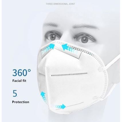 G&W™ GDGP3 Zaščitna maska FFP3 NR CE 2163 50 kom.