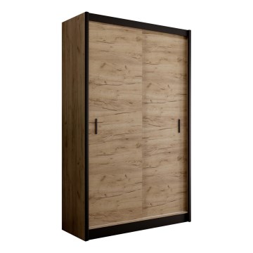 Garderoba z drsnimi vrati SAPHIRA 150x215 cm hrast craft