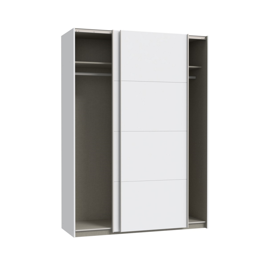 Garderobna omara KARO 150x210 cm, bela