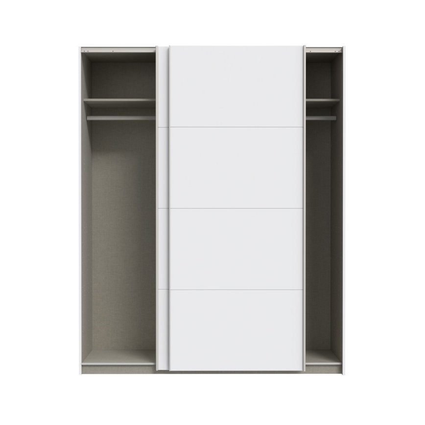 Garderobna omara KARO 170x210 cm bela