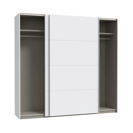 Garderobna omara KARO 220x210x61 cm, bela