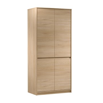 Garderobna omara MIYABI 90x198x52 cm hrast Cremona