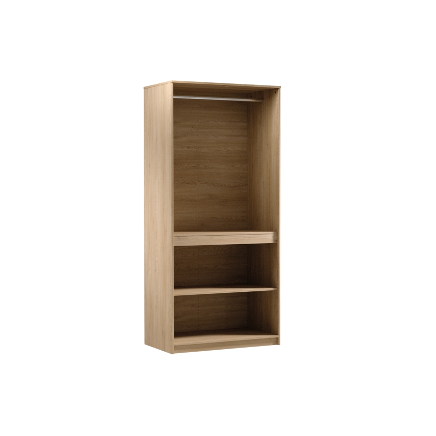 Garderobna omara MIYABI 90x198x52 cm hrast Cremona