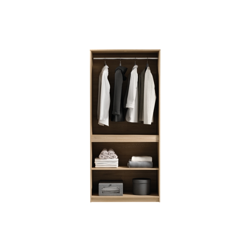 Garderobna omara MIYABI 90x198x52 cm hrast Cremona