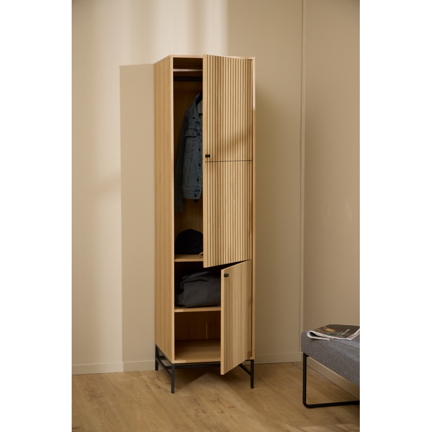 Garderobna omara OLIVIA 51x200 cm hrast