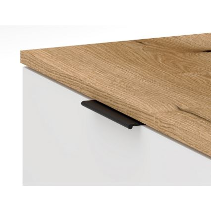 Garderobna stena KLEO rjava/bela