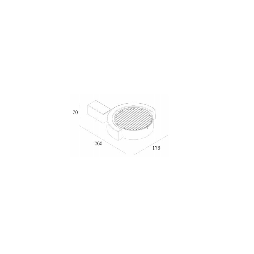 Gardino LX1241A - LED Zunanja stenska svetilka MARGHERITA LED/15W/230V IP54