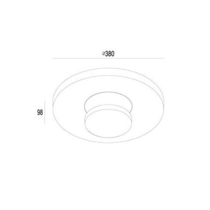 Gardino LX1421 - LED Zunanja stropna svetilka TULIPANI LED/18W/230V IP54