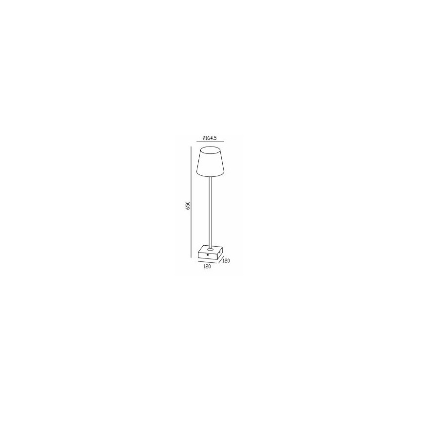 Gardino LX1793-650 - LED Zunanja stoječa svetilka VIOLA LED/7W/230V IP65