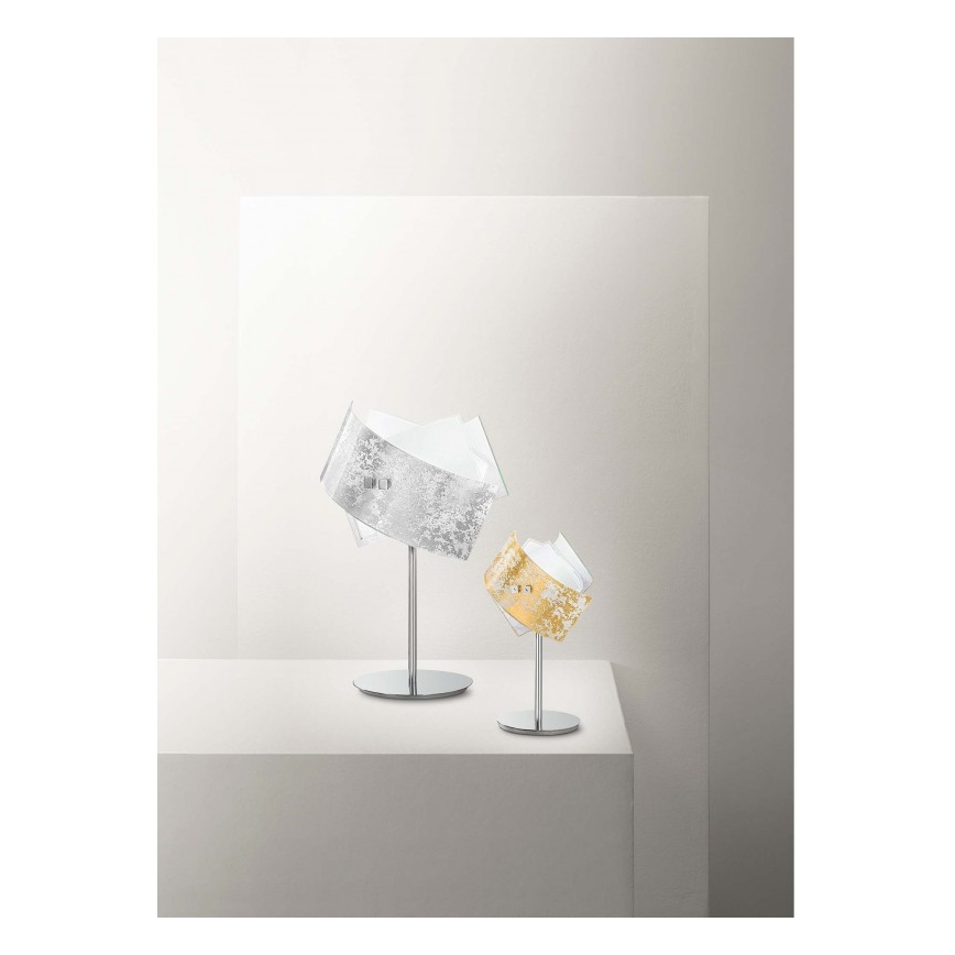 Gea Luce CAMILLA L P arg - Namizna svetilka CAMILLA 1xE14/42W/230V srebrna