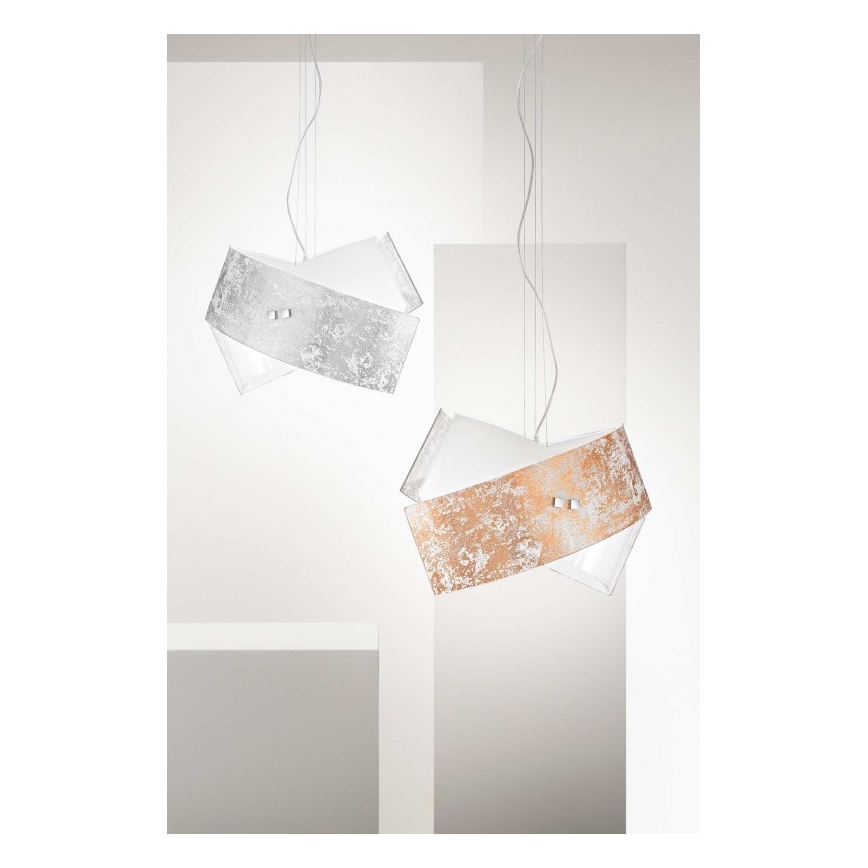 Gea Luce CAMILLA S G oro - Lestenec na vrvici CAMILLA 2xE27/70W/230V zlata