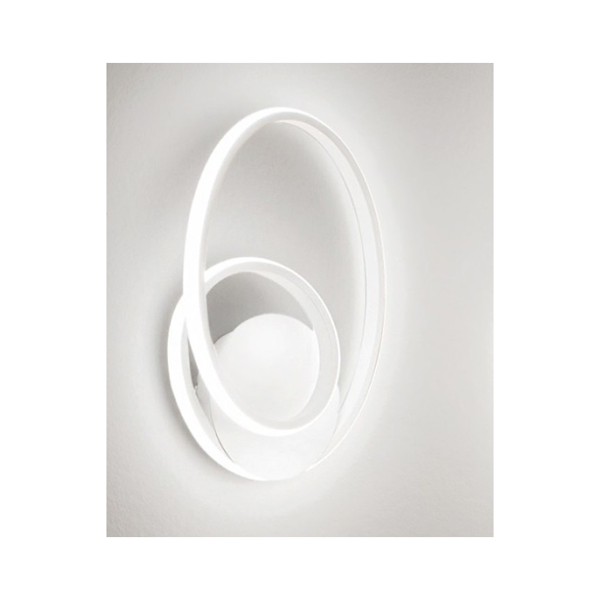 Gea Luce DIVA A BIANCO SATINATO - LED Zatemnitvena stenska svetilka DIVA LED/20W/230V bela
