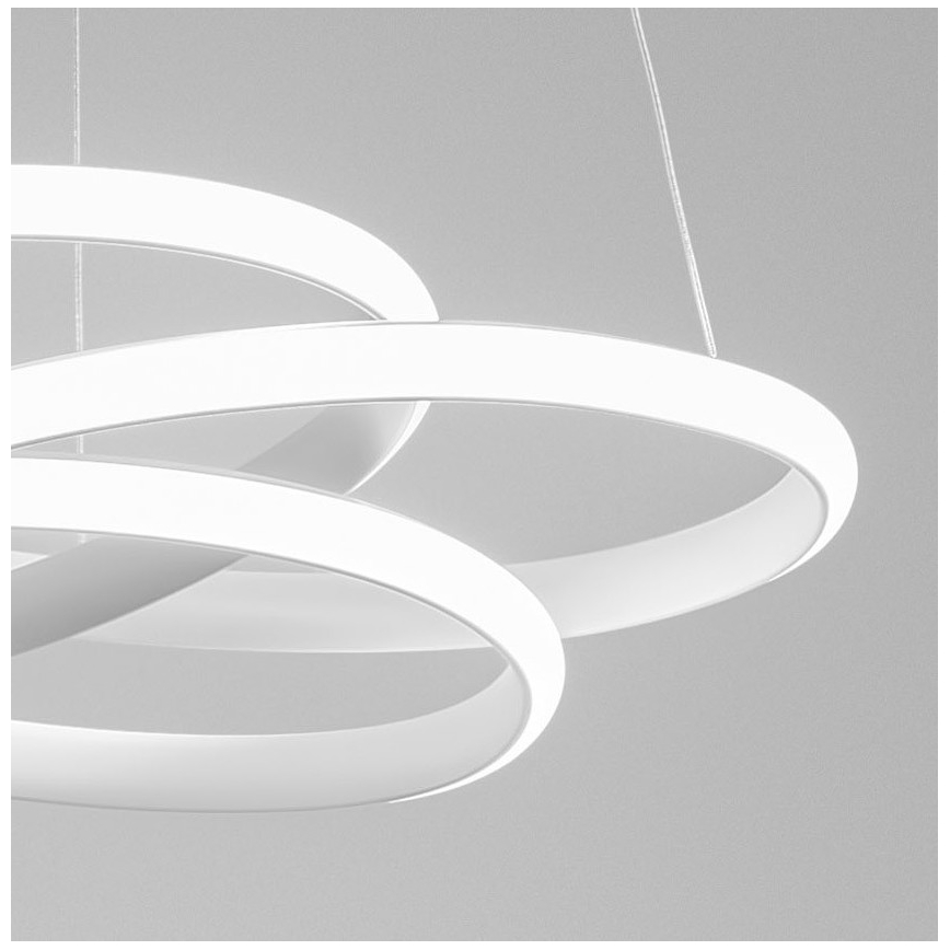 Gea Luce DIVA S G BIANCO - LED Zatemnitveni lestenec na vrvici DIVA LED/44W/230V bela