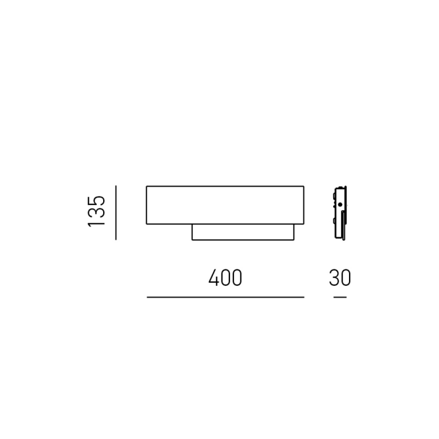 Gea Luce DOHA A P T - LED Stenska svetilka DOHA LED/15W/230V 40 cm bež