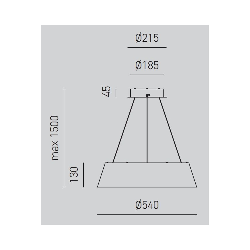 Gea Luce JULIETTE S B - LED Zatemnitveni lestenec na vrvici JULIETTE LED/50W/230V bela