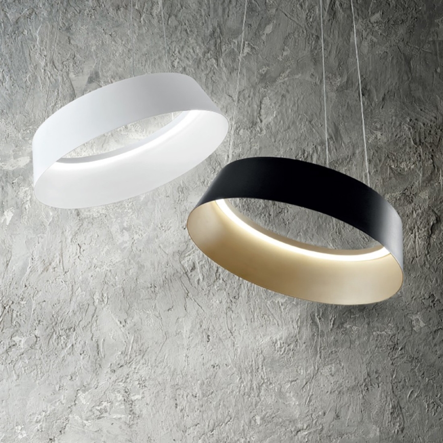 Gea Luce JULIETTE S N - LED Zatemnitveni lestenec na vrvici JULIETTE LED/50W/230V črna/zlata
