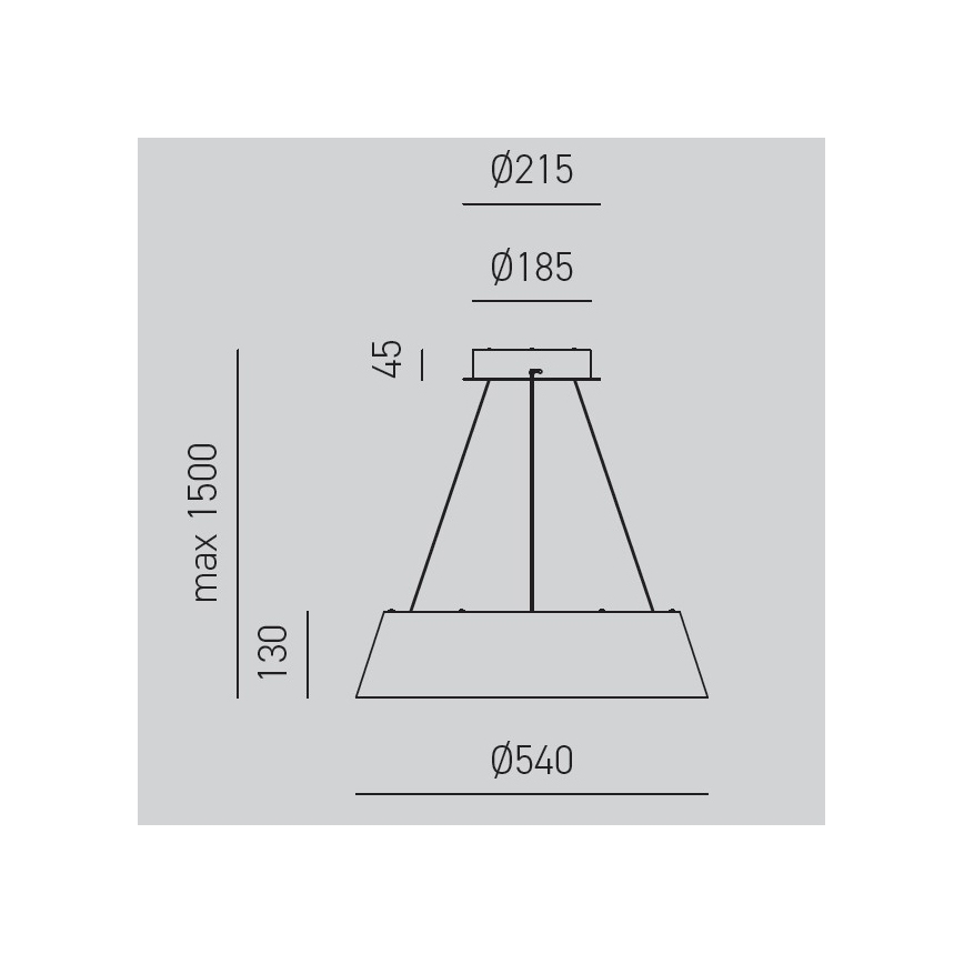 Gea Luce JULIETTE S N - LED Zatemnitveni lestenec na vrvici JULIETTE LED/50W/230V črna/zlata