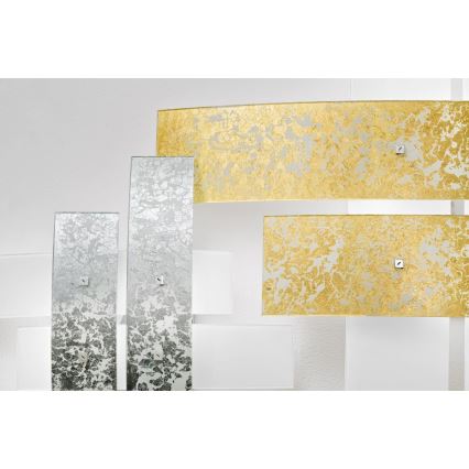 Gea Luce LARA P G arg - Stropna svetilka LARA 4xE27/52W/230V 91 cm srebrna