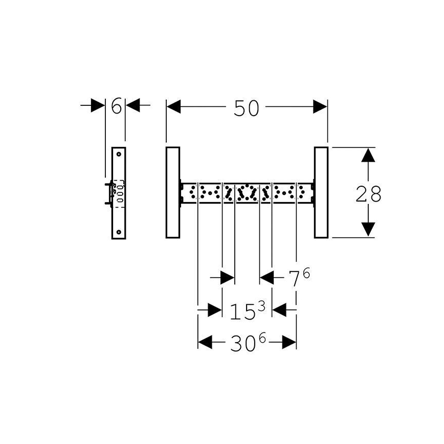 Geberit 111.770.00.1 - Podometni modul za mešalno baterijo Duofix