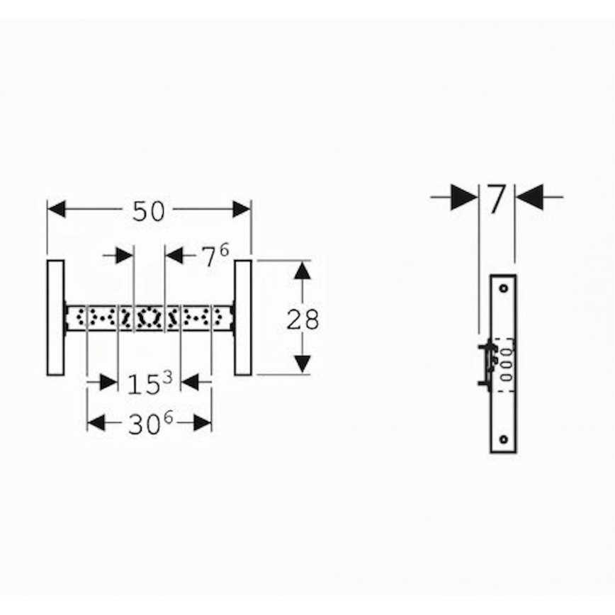 Geberit 111.770.00.2 - Vgradni modul za mešalno baterijo Duofix