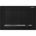 Geberit 115.080.KM.1 - Tipka za splakovanje Omega30 21,2x14,2 cm črna/sijajni krom