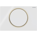 Geberit 115.758.KK.5 - Tipka za splakovanje Sigma10 24,6 x 16,4 cm bela/zlata