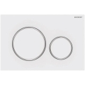 Geberit 115.882.JT.1 - Tipka za splakovanje Sigma20 24,6x16,4 cm bela/sijajni krom