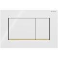 Geberit 115.883.KK.1 - Tipka za splakovanje Sigma30 24,6x16,4 cm bela/zlata