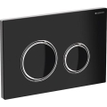 Geberit 115.884.SJ.1 - Tipka za splakovanje Sigma50 24,6x16,4 cm črna/sijajni krom