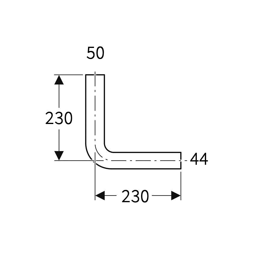 Geberit 118.003.11.1 - Koleno za splakovanje 90° alpsko belo