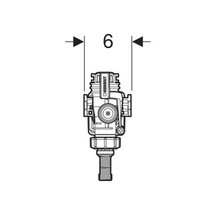 Geberit 240.705.00.5 - Polnilni ventil za splakovalne cisternke za vgradnjo v omet, tip 383