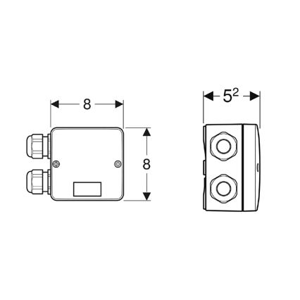 Geberit 244.120.00.1 - Kombinirana priključna doza