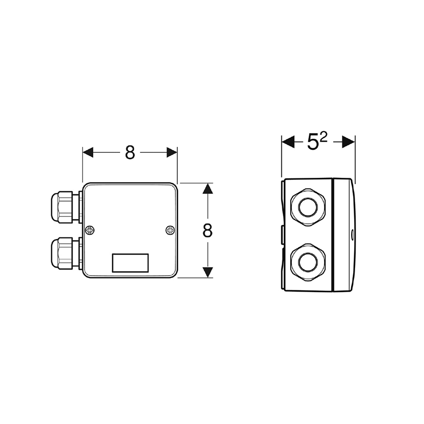 Geberit 244.120.00.1 - Kombinirana priključna doza