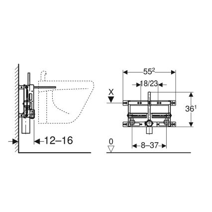 Geberit 457.530.00.1 - Vgradni modul za bide Kombifix univerzalen