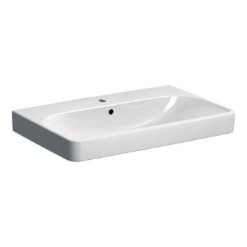 Geberit 500.249.01.1 - Stenski umivalnik Smyle Square 75x48 cm keramika/bela