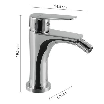 Gedy - Bide pipa COMO 19,5 cm sijajni krom