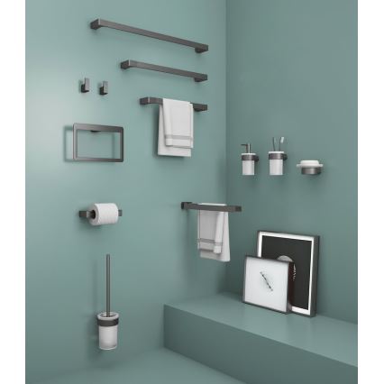 Gedy - Držalo za toaletni papir PIRENEI metalik siva