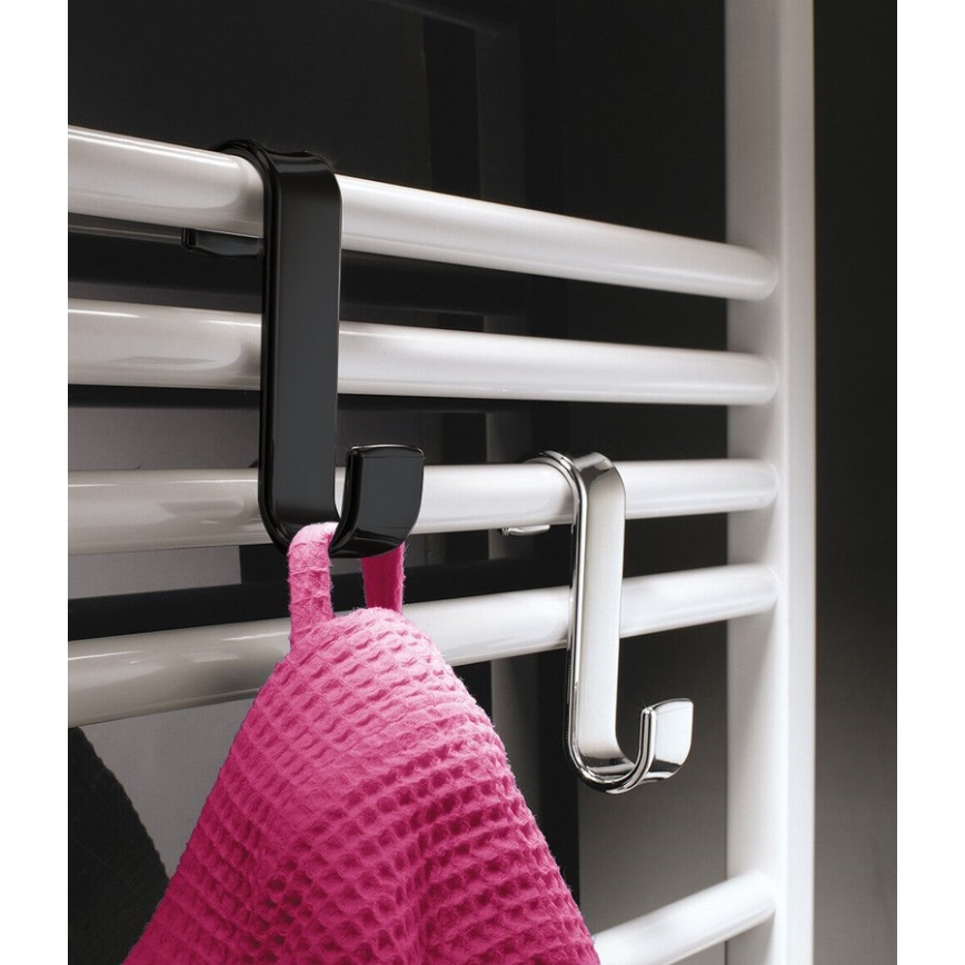 Gedy - Kavelj za radiator črna/thermoplastic
