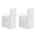 Gedy - KOMPLET 2x stenski kavelj PIRENEI mat bela
