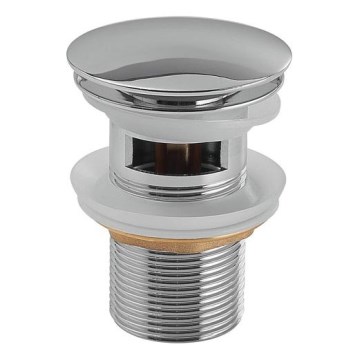 Gedy - odtok za umivalnik CLICK-CLACK, premer 6,6 cm, sijajni krom