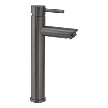 Gedy - Pipa za umivalnik ALTO 28,5 cm metalik siva