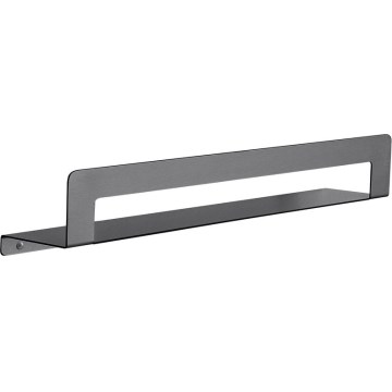 Gedy - Polica z držalom za brisače CLEO 50 cm metalno siva
