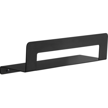 Gedy - Polica z obešalnikom za brisače CLEO 30 cm matna črna