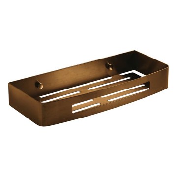 Gedy - Stenska polica za tuš SMART 30x12,8 cm bronasta