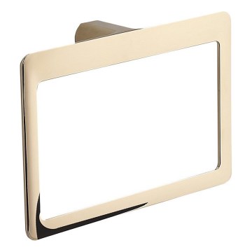 Gedy - Stenski obešalnik za brisače PIRENEI 15x23 cm zlati