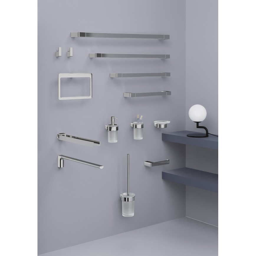 Gedy - Stenski obešalnik za brisače PIRENEI 6,6x60 cm sijajni krom