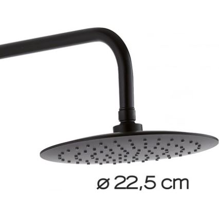 Gedy - Tuš komplet s baterijo STAR PLUS mat črna